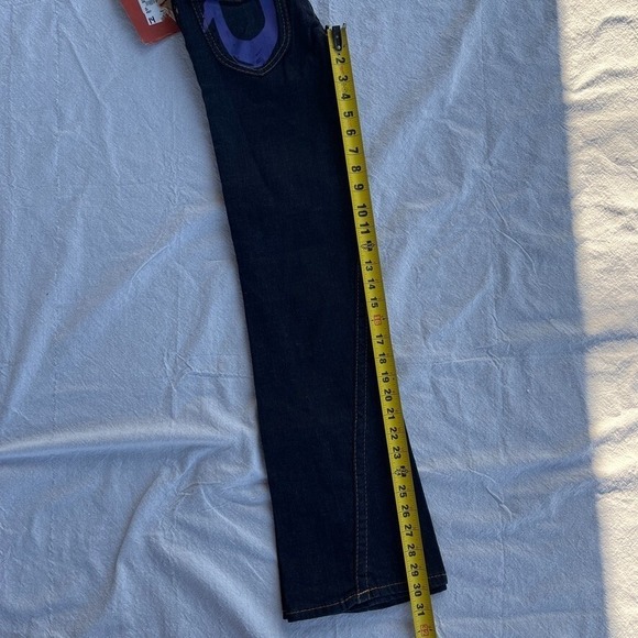 TRUE RELIGION Joey PURPLE‎  FLAP CLOSER POCKET WOMENS JEANS SIZE 14 - Picture 8 of 8